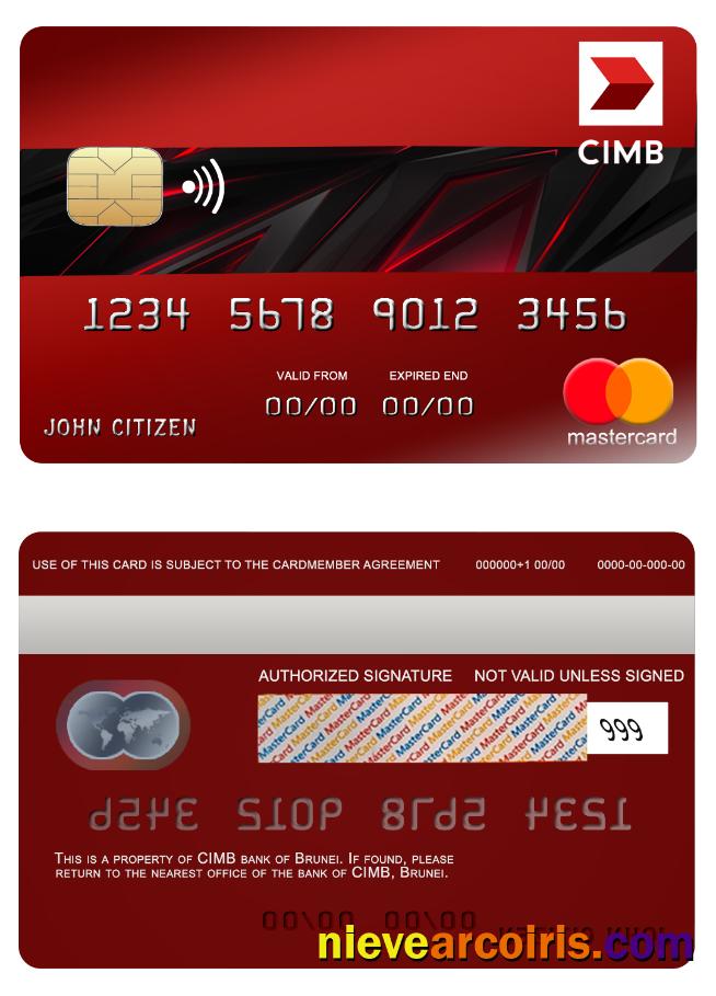 brunei CIMB bank mastercard